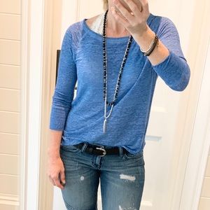 🆕 Joie Linen Pullover 3/4 Sleeve Top